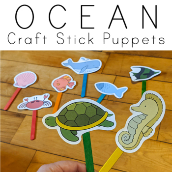 Ocean Craft Stick Puppets by Wainbough Co | TPT