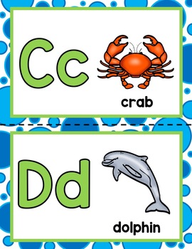 Ocean Creature ABC! by Teach PreK | Teachers Pay Teachers