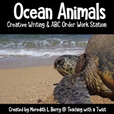 Ocean Creatures Creative Writing and ABC Order Stations