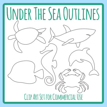 Sea Animal Clip Art Teaching Resources | TPT
