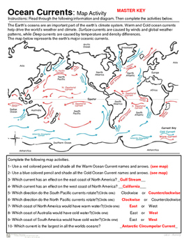 oceans currents map