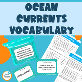 Ocean Currents Vocabulary Activities - Middle School