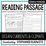 Ocean Currents and Climate Reading Passage | Printable & Digital
