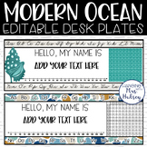 Ocean Desk Name Tags - Student Name Tags