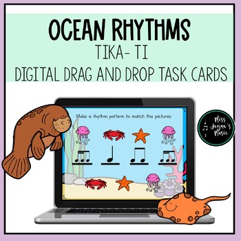 Preview of Ocean Drag and Drop Activity for Tika-Ti