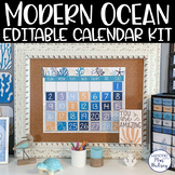 Ocean Large Wall Calendar - Class Calendar