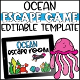 Ocean Escape Room Editable Template