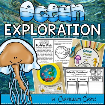 Preview of Ocean Exploration Unit: All About Ocean Life and Animals