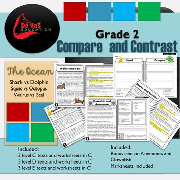 Preview of Ocean Explorers: Compare and Contrast Activities for Grade 2