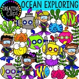 Ocean Exploring Clipart {Creative Clips Clipart}