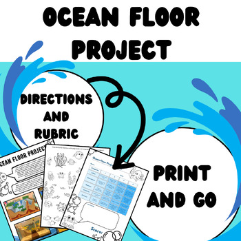 Preview of Ocean Floor Project, Directions and Rubric
