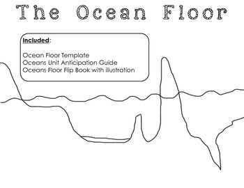 Ocean Floor Templates and Anticipation Guide by 1NerdyTeacher | TpT