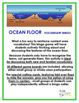 Ocean Floor Vocabulary Worksheets Teaching Resources Tpt