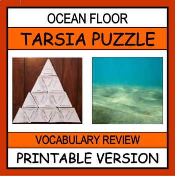 Ocean Floor Vocabulary Tarsia Puzzle By The Science Teacher Geek