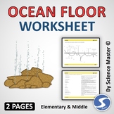 Ocean Floor Worksheets | Teachers Pay Teachers