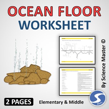 types of ocean floor worksheet