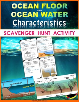 Preview of Ocean Floor and Ocean Water Scavenger Hunt: | Digital Distance Learning