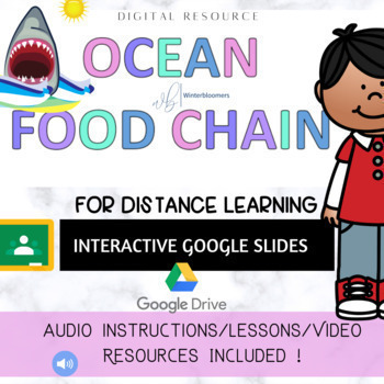 Preview of Ocean Food Chain and Ecosystem Discovery Unit for Distance Learning - PREP FREE!