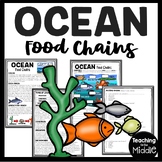 Ocean Food Chains Informational Text Reading Comprehension