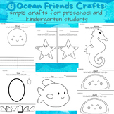 Ocean Friends Crafts for Preschool and Kindergarten Studen