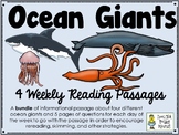 Ocean Giants - Weekly Reading Passages - Bundle of 4