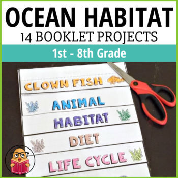 Preview of Ocean Habitat - 14 Different Booklet Projects!