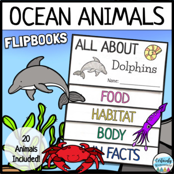 Ocean Habitat Flip Book Teaching Resources | TPT