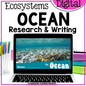 Preview of Ocean Habitat Ecosystem Digital Research & Writing Activities