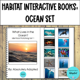 Ocean Habitat Interactive Books for Special Education
