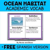 Ocean Habitat Projectable Academic Vocabulary