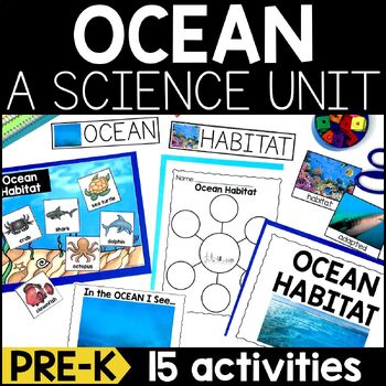 Preview of Ocean Habitat Science Lessons and Activities for Pre-K