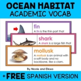 Ocean Habitat Word Wall Vocabulary