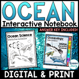 Ocean Interactive Notebook Worksheets Activity Continents 