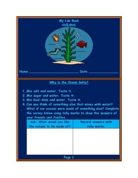 Preview of Ocean Lab Book and Study Guide