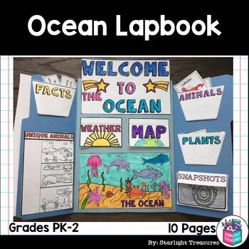 Preview of Ocean Lapbook for Early Learners - Animal Habitats