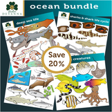 Ocean Life Clip Art Bundle