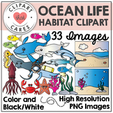 Ocean Life Clipart by Clipart That Cares