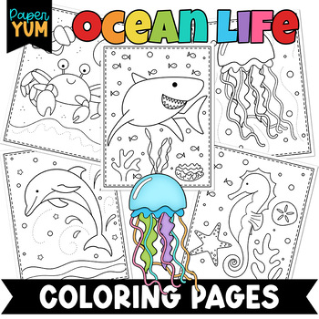Ocean Life Color By Number for Kids Ages 8-12: Sea Animals Coloring  Activity Book (Color by Number Books) (Paperback)