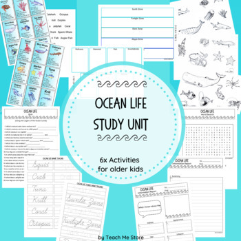Preview of Ocean Life Study Unit