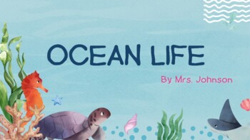 Preview of Ocean Life for littles