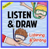 Listen and Draw Listening to Details Activities Summer