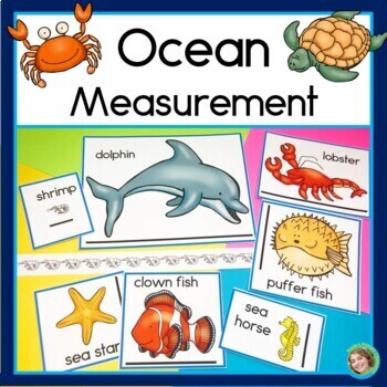 Preview of Ocean Summer Non Standard Measurement Math Center | Comparing Length