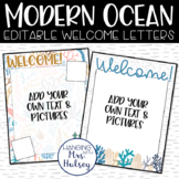 Ocean Meet the Teacher Welcome Letters