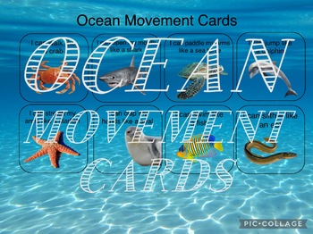 Preview of Ocean Movement Cards