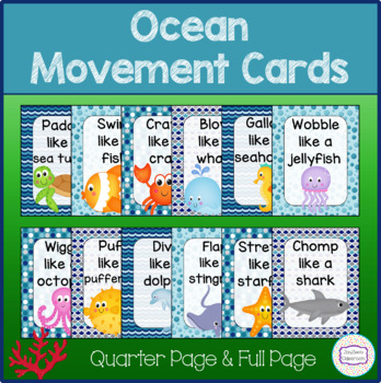 Preview of Ocean Movement Cards