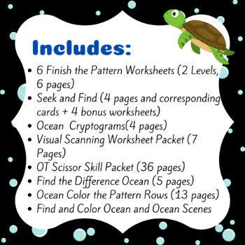 Ocean Occupational Therapy Bundle by Creatively OT | TPT