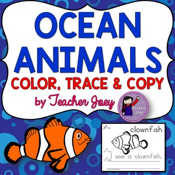 Preview of Ocean Animals Coloring Sheets