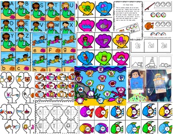 Ocean Pack Math and Literacy Activities for Pre-K, and K by Preschool