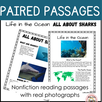 Preview of Ocean Paired Passages | Summer Reading Passages | Comprehension