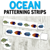 Ocean Patterning Strips for Summer Math Centers